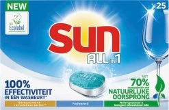SUN® Sun All-in-1 Normaal Vaatwastabletten - 7 X 25 Tabletten - Voordeelverpakking 23 SUN® Sun All-in-1 Normaal Vaatwastabletten - 7 X 25 Tabletten - Voordeelverpakking -Schoonmaakartikelen Winkel 1200x784