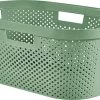 Curver - Infinity Recycled Dots - Wasmand - 40L - Groen -Schoonmaakartikelen Winkel 1200x793 2
