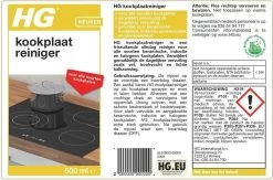 HG Kookplaatreiniger - 500ml - Streeploos Vetvrij - Dagelijks Gebruik - Geschikt Voor Alle Kookplaten -Schoonmaakartikelen Winkel 1200x793 4