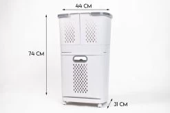 Sens Design Wasmanden Met Deksel - Wassorteerder 3 Vakken Op Wieltjes -Schoonmaakartikelen Winkel 1200x800 72