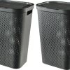 Curver Infinity Recycled Wasmand Met Deksel - 60L - 2 Stuks - Antraciet 2 Curver Infinity Recycled Wasmand Met Deksel - 60L - 2 Stuks - Antraciet -Schoonmaakartikelen Winkel 1200x838