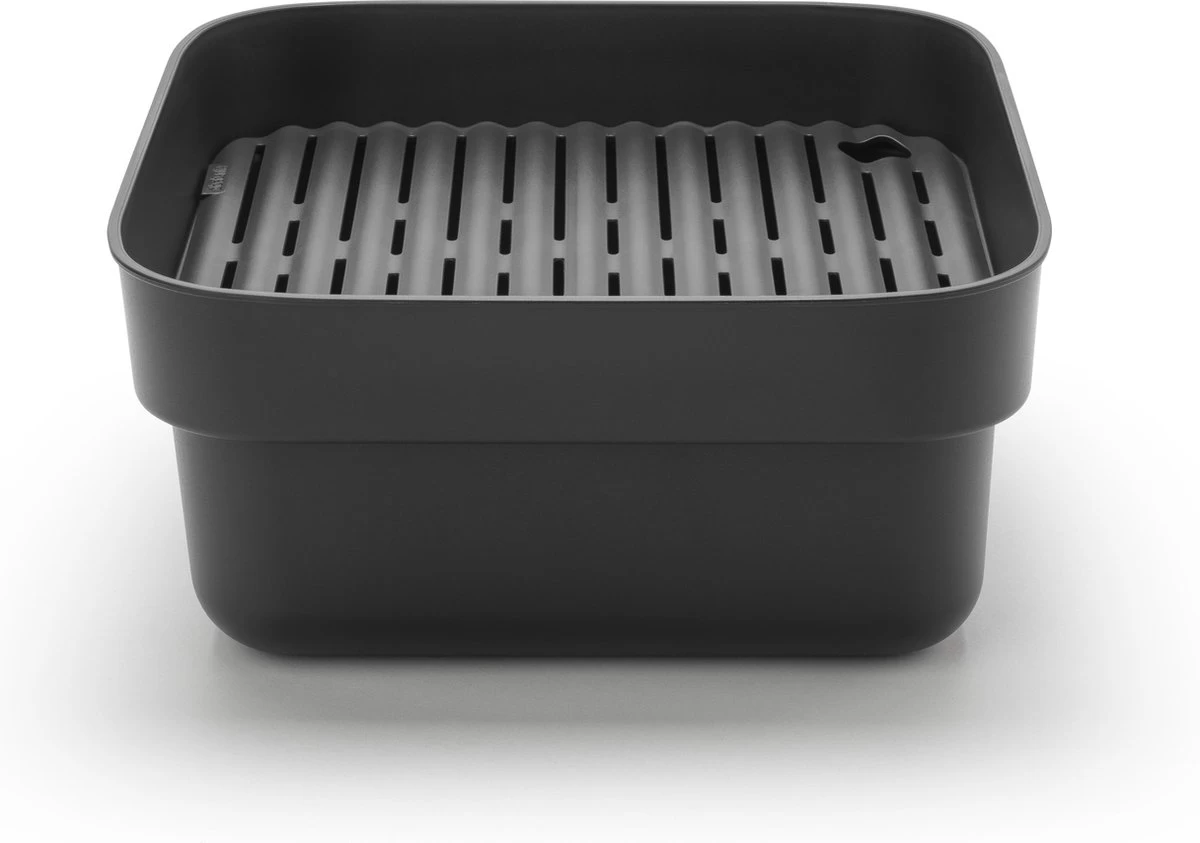 Brabantia SinkSide Afwasbak Vierkant - Met Afdruipschaal - Dark Grey 11 Brabantia SinkSide Afwasbak Vierkant - Met Afdruipschaal - Dark Grey - Afbeelding 9