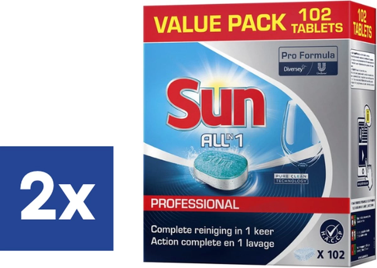SUN® Sun All In One Tabs - 2 X 102 Stuks
