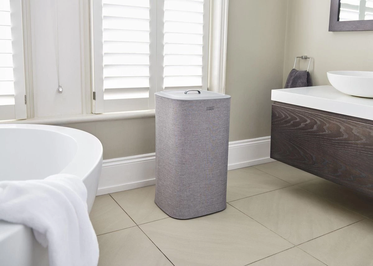 Tota Wasmand, 60 L, 2 Compartimenten, Grijs - Joseph Joseph 10 Tota Wasmand, 60 L, 2 Compartimenten, Grijs - Joseph Joseph - Afbeelding 9