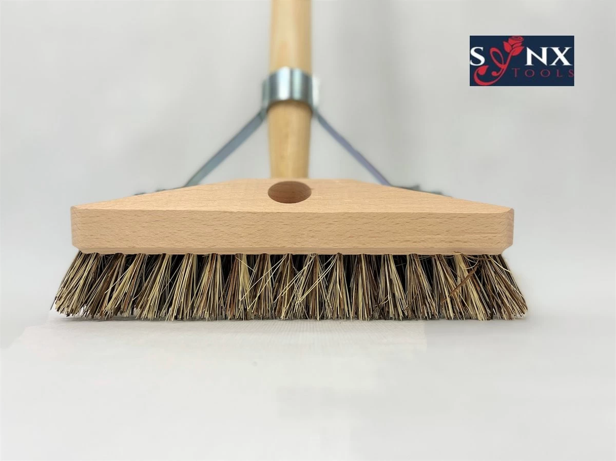 Synx Tools Luiwagen Union 22cm - Tegel Bezem Schrobber- Bezemsteel - Schoonmaakbezem - Schrobborstels - Bezems Met Steel 150 Cm 6 Synx Tools Luiwagen Union 22cm - Tegel Bezem Schrobber- Bezemsteel - Schoonmaakbezem - Schrobborstels - Bezems Met Steel 150 Cm - Afbeelding 4