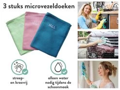 Monx - Microvezeldoekjes - Microvezel Handdoek - Schoonmaakdoekjes - Reinigingsdoekjes - Raamdoeken - 3 Stuks - 40x60cm -Schoonmaakartikelen Winkel 1200x899 58