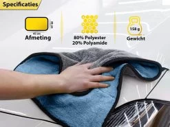 Droogdoek Auto - Watermagneet - Microvezel - Doek - 45 X 38 Cm - Blauw - Super Zacht! -Schoonmaakartikelen Winkel 1200x900 70