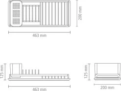 Brabantia SinkSide Afdruiprek Compact - Mid Grey -Schoonmaakartikelen Winkel 1200x906