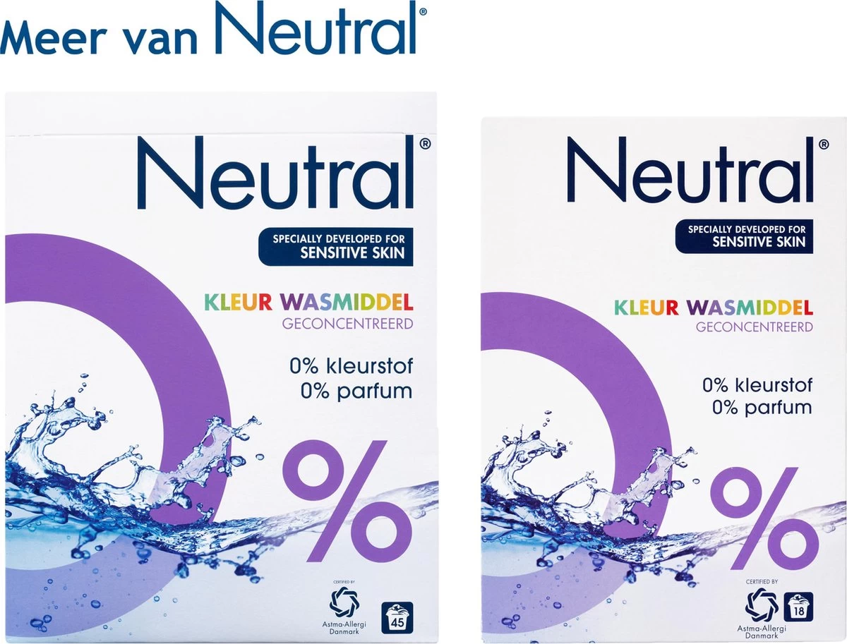 Neutral 0% Kleur Parfumvrij Waspoeder - 18 Wasbeurten - 1,188 Kg - Wasmiddel 13 Neutral 0% Kleur Parfumvrij Waspoeder - 18 Wasbeurten - 1,188 Kg - Wasmiddel - Afbeelding 11