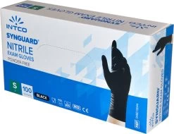 Intco Synguard Nitril Examination Gloves - 100 Stuks - Zwart - Poedervrij - Latex Vrij - Niet Steriel - Maat S -Schoonmaakartikelen Winkel 1200x924 2