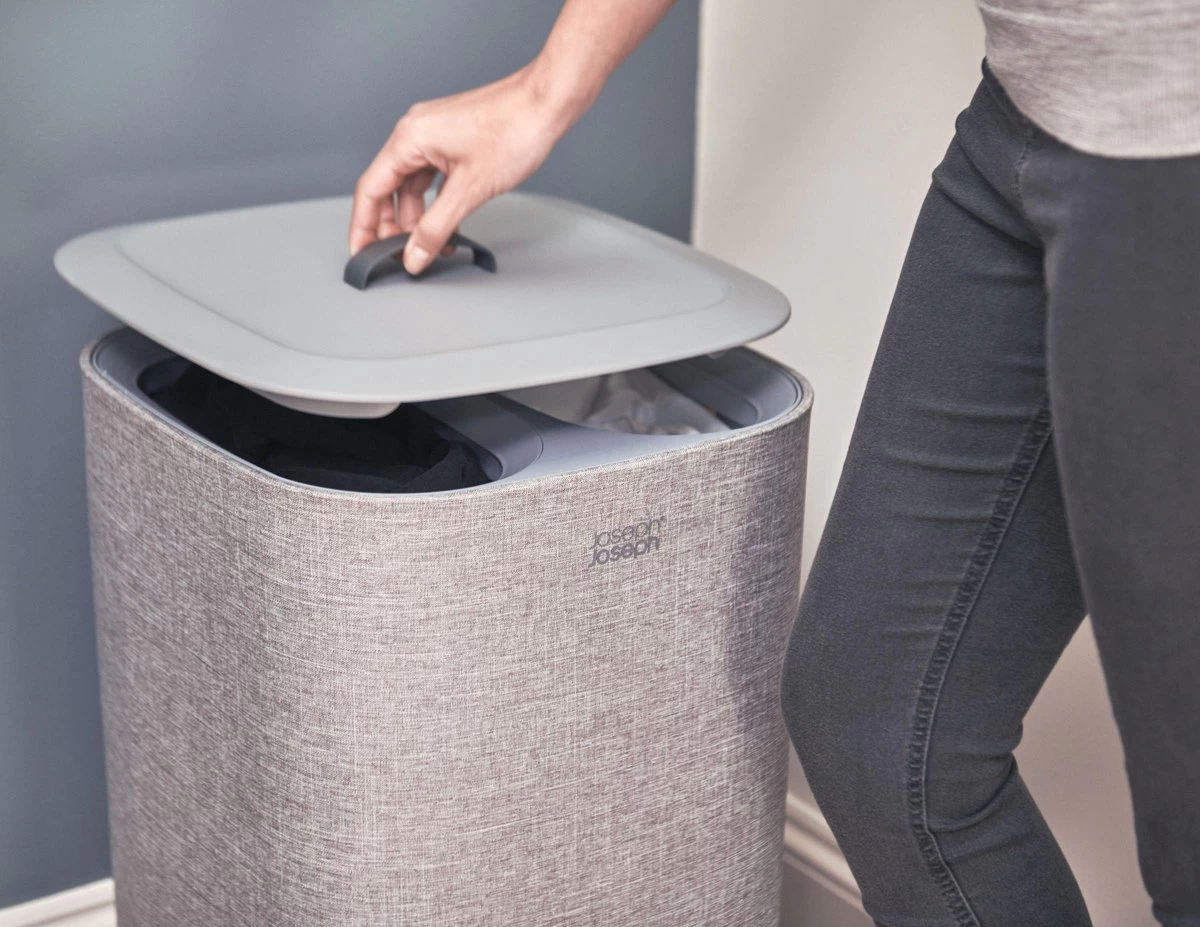 Tota Wasmand, 60 L, 2 Compartimenten, Grijs - Joseph Joseph 16 Tota Wasmand, 60 L, 2 Compartimenten, Grijs - Joseph Joseph - Afbeelding 15