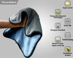 Droogdoek Auto - Watermagneet - Microvezel - Doek - 45 X 38 Cm - Blauw - Super Zacht! -Schoonmaakartikelen Winkel 1200x953 4