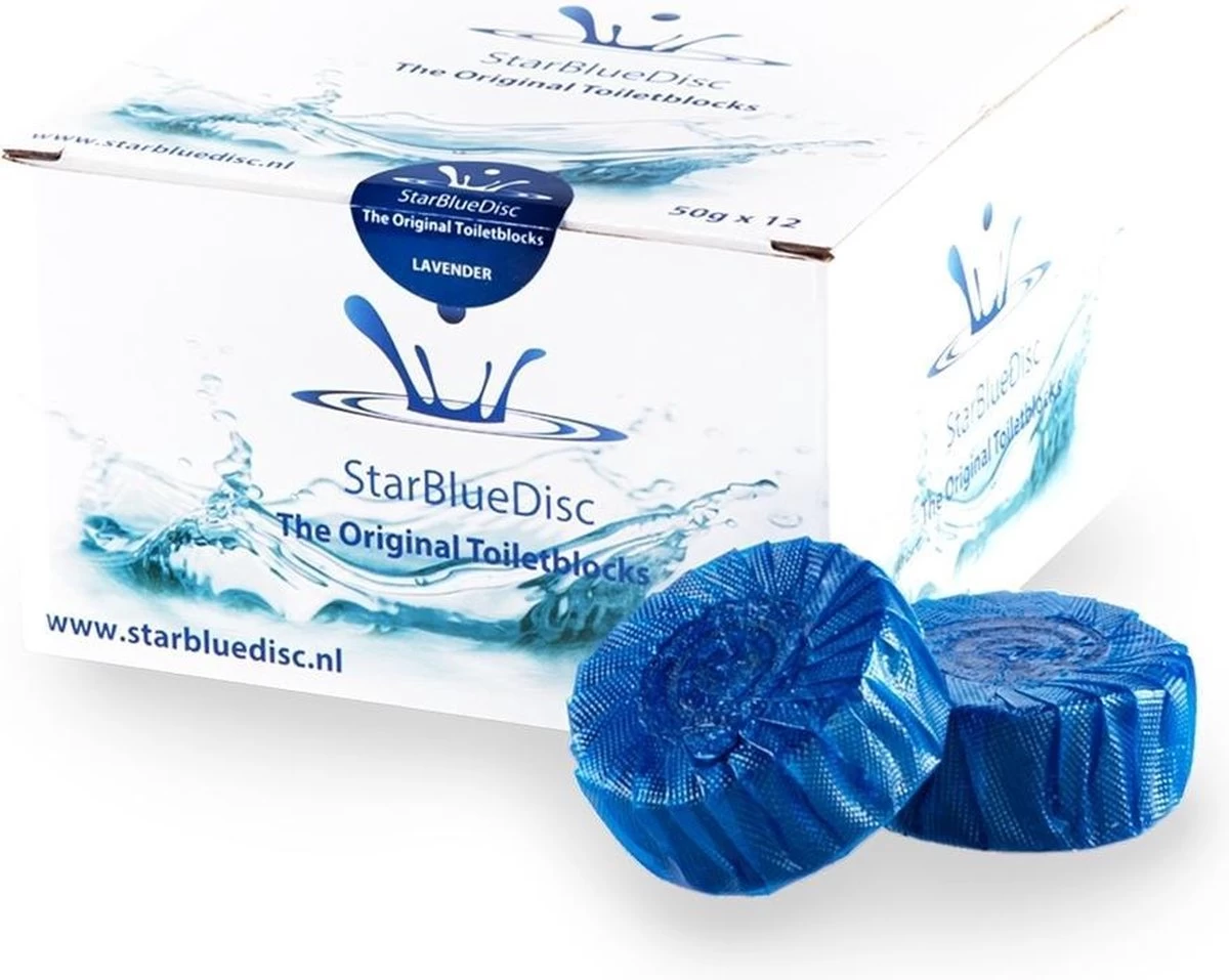 StarBlueDisc 12 Stuks Toiletblokjes Halfjaar Verpakking Blauw 10 StarBlueDisc 12 Stuks Toiletblokjes Halfjaar Verpakking Blauw - Afbeelding 8