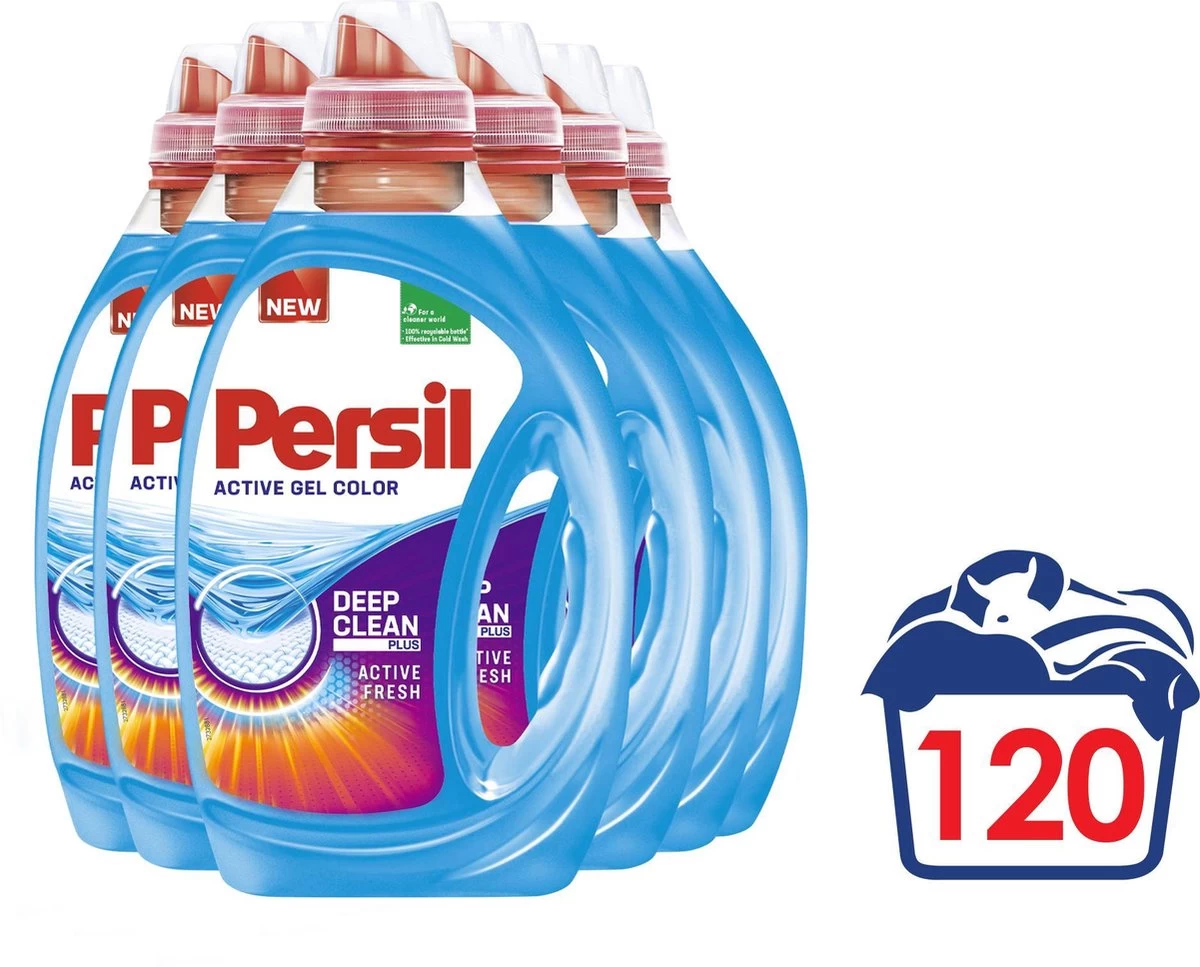 Persil® Persil Active Gel Color - Vloeibaar Wasmiddel - Voordeelverpakking - 6 X 20 Wasbeurten 5 Persil® Persil Active Gel Color - Vloeibaar Wasmiddel - Voordeelverpakking - 6 X 20 Wasbeurten - Afbeelding 3