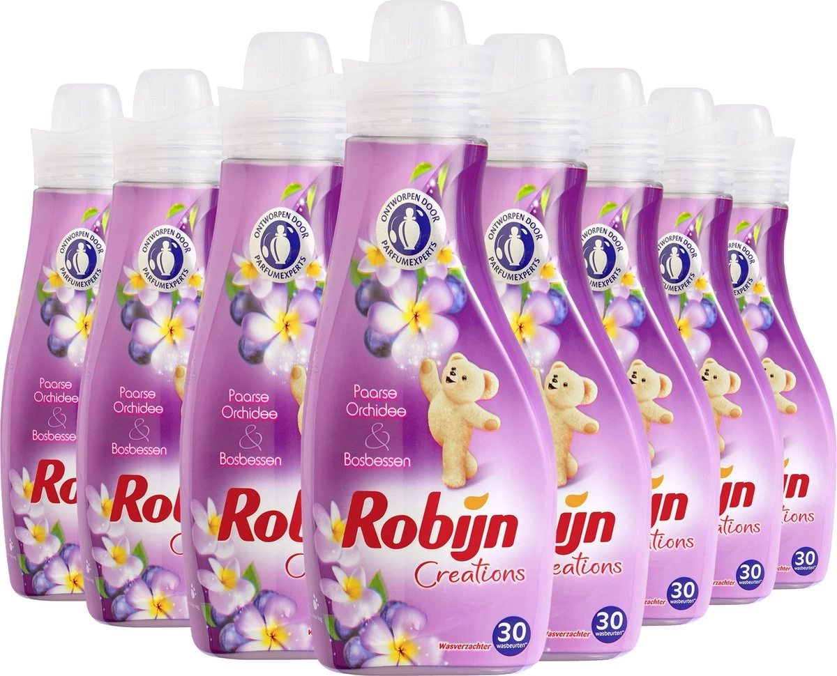 Robijn Creations Paarse Orchidee & Bosbessen Wasverzachter - 8 X 30 Wasbeurten - Voordeelverpakking 5 Robijn Creations Paarse Orchidee & Bosbessen Wasverzachter - 8 X 30 Wasbeurten - Voordeelverpakking - Afbeelding 3