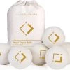 LuxerLiving Wasbol Set Van 6 - Droogt Tot 30% Sneller - Wasverzachter - Droger Ballen - Dryer Balls - Ecologisch - 100% Wol -Schoonmaakartikelen Winkel 1200x971