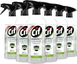 Cif Disinfect & Shine Original Desinfectie Spray - 6 X 500 Ml - Voordeelverpakking -Schoonmaakartikelen Winkel 1200x998 4