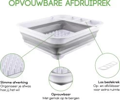 Merkloos Afdruiprek Voor Afwas - Afwasrek - Opvouwbaar - Inklapbaar - Compact - Vaatwasrek Met Bestekrekje 12 Merkloos Afdruiprek Voor Afwas - Afwasrek - Opvouwbaar - Inklapbaar - Compact - Vaatwasrek Met Bestekrekje -Schoonmaakartikelen Winkel 1200x999