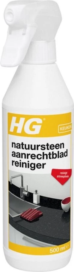 HG Natuurstenen Aanrechtbladreiniger - 500ml - Veilig In Gebruik - Streeploos Schoon - Dagelijkse Reiniging -Schoonmaakartikelen Winkel 329x1200 4