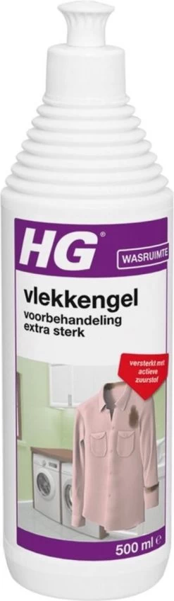 HG Vlekken Voorbehandeling Gel Extra Sterk - 500 Ml - Verwijdert De Allerergste Vlekken = Met Actieve Zuurstof -Schoonmaakartikelen Winkel 349x1200