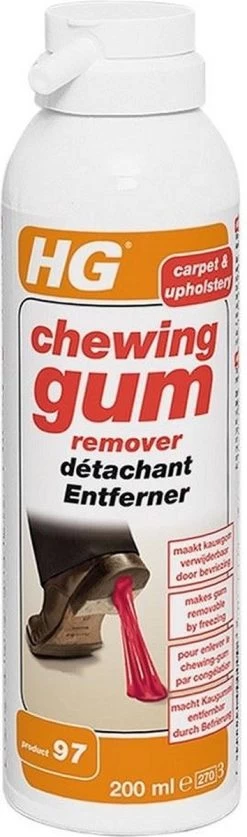 HG Chewing Gum Remover (HG Product 97) - 200ml - Bevriest Kauwgom -Schoonmaakartikelen Winkel 354x1200