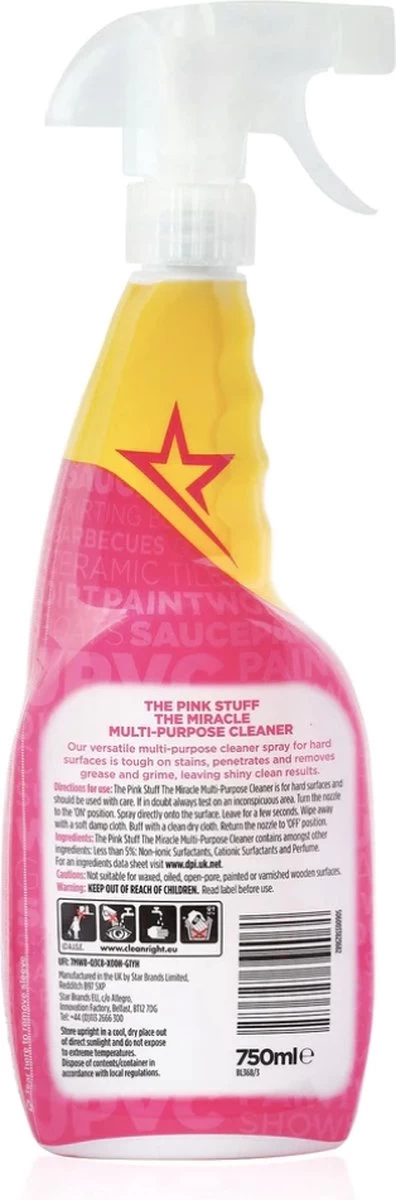 The Pink Stuff The Miracle Allesreiniger 750 Ml 7 The Pink Stuff The Miracle Allesreiniger 750 Ml - Afbeelding 5