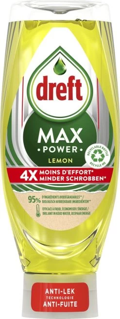 Dreft MaxPower - Lemon - Vloeibaar Afwasmiddel - Voordeelverpakking 8 X 640 Ml 16 Dreft MaxPower - Lemon - Vloeibaar Afwasmiddel - Voordeelverpakking 8 X 640 Ml -Schoonmaakartikelen Winkel 453x1200 1