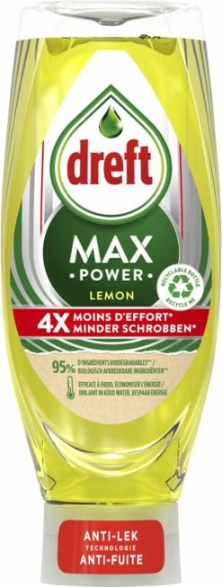 Dreft MaxPower - Lemon - Vloeibaar Afwasmiddel - Voordeelverpakking 8 X 640 Ml 17 Dreft MaxPower - Lemon - Vloeibaar Afwasmiddel - Voordeelverpakking 8 X 640 Ml -Schoonmaakartikelen Winkel 454x1200