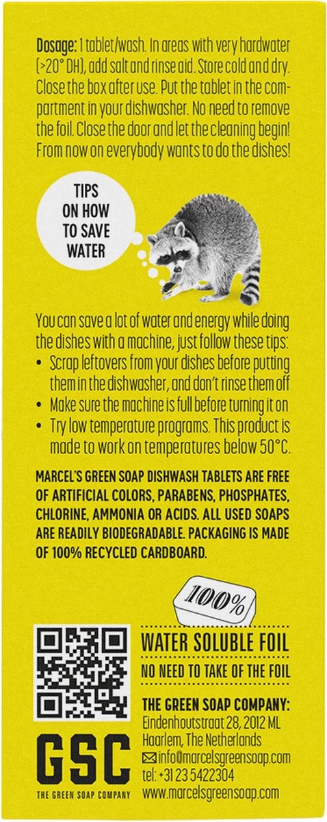 Marcel's Green Soap Vaatwastabletten Grapefruit & Limoen - 25 Stuks 7 Marcel's Green Soap Vaatwastabletten Grapefruit & Limoen - 25 Stuks - Afbeelding 5