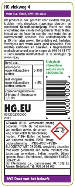 HG Vlekweg 4 - 50ml - Voor Onder Andere Saus En Kruiden -Schoonmaakartikelen Winkel 481x1200 1