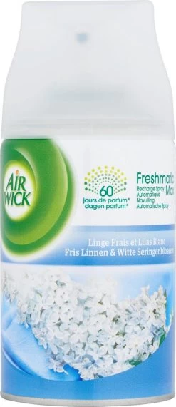 AIRWICK Freshmatic Automatische Spray Refill Frisse Linnen & Witte Bloemen Krimp - (3x250ml) 8 AIRWICK Freshmatic Automatische Spray Refill Frisse Linnen & Witte Bloemen Krimp - (3x250ml) -Schoonmaakartikelen Winkel 519x1200