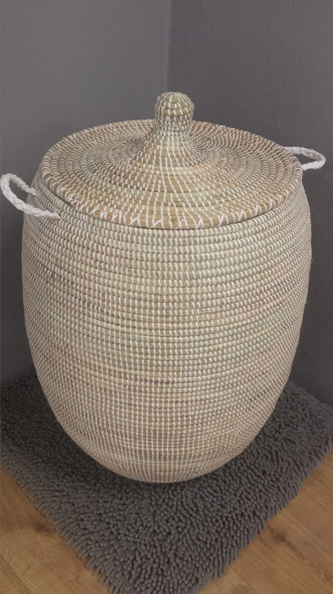 FAM Wasmand Traditionale XL WIT, Handgemaakt 5 FAM Wasmand Traditionale XL WIT, Handgemaakt - Afbeelding 3