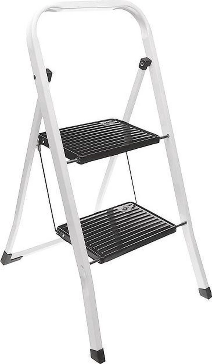 Excellent Houseware Inklapbare Keukentrap - 2 Treden - Tot 150kg - Metaal 3 Excellent Houseware Inklapbare Keukentrap - 2 Treden - Tot 150kg - Metaal