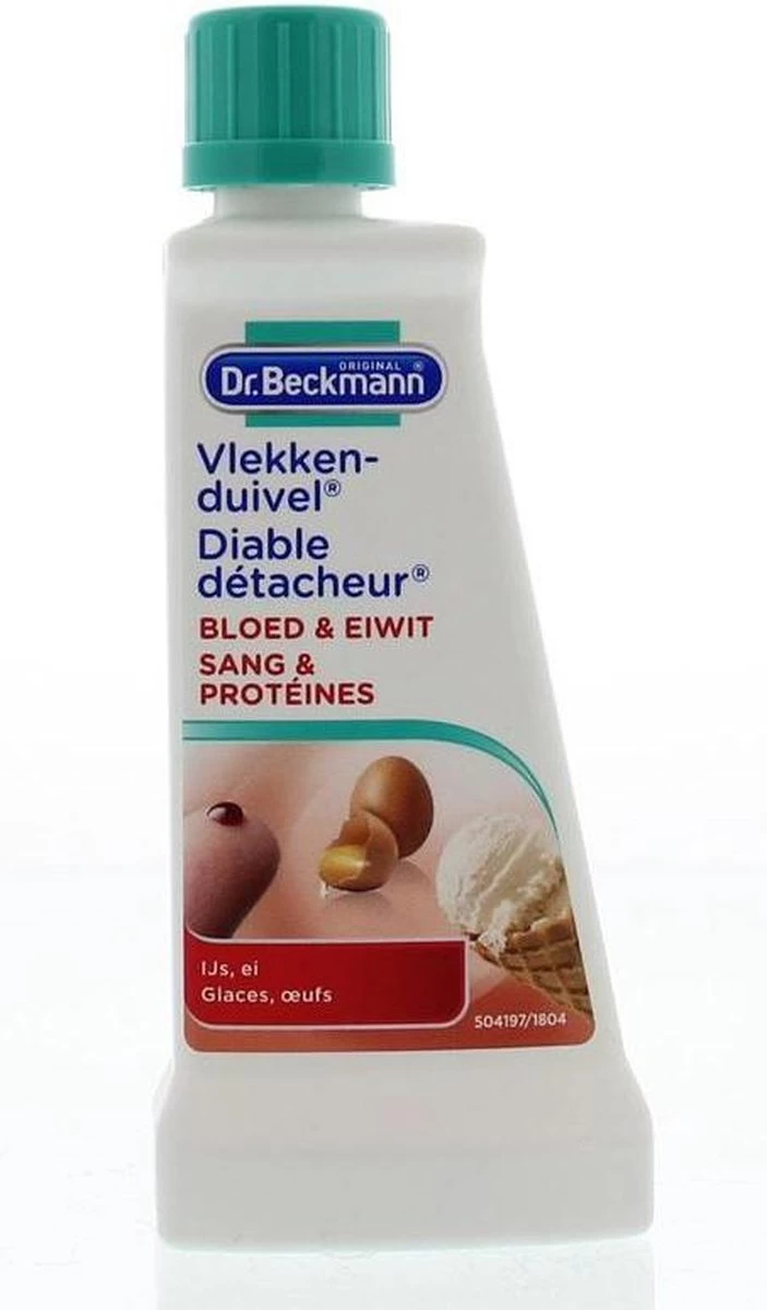 Dr. Beckmann Vlekkenduivel Bloed & Eiwit 50 Ml 5 Dr. Beckmann Vlekkenduivel Bloed & Eiwit 50 Ml - Afbeelding 3