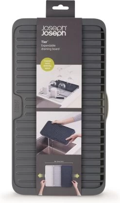 Joseph Joseph - Tier - Afdruipmat - Uitschuifbaar - Grijs -Schoonmaakartikelen Winkel 711x1200 1
