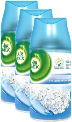 AIRWICK Freshmatic Automatische Spray Refill Frisse Linnen & Witte Bloemen Krimp - (3x250ml) 9 AIRWICK Freshmatic Automatische Spray Refill Frisse Linnen & Witte Bloemen Krimp - (3x250ml) -Schoonmaakartikelen Winkel 712x1200