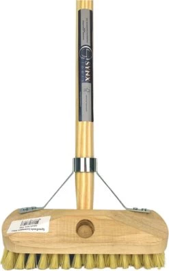 Synx Tools Luiwagen Fiber 22cm - Schrobber - Vloerschrobber - Schoonmaakbezem - Schrobborstels - Incl. Steel 150 Cm -Schoonmaakartikelen Winkel 748x1200