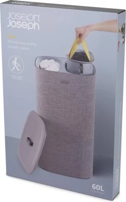 Tota Wasmand, 60 L, 2 Compartimenten, Grijs - Joseph Joseph 25 Tota Wasmand, 60 L, 2 Compartimenten, Grijs - Joseph Joseph -Schoonmaakartikelen Winkel 749x1200