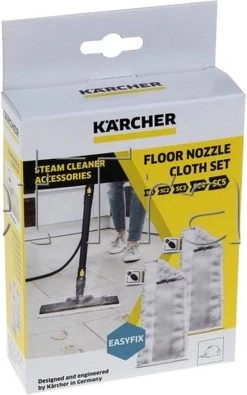 Karcher Vloerdoeken - Microvezeldoeken Easyfix SC1 - SC2 - SC3 - SC4 - SC5 Doekenset Stoomreiniger - Met Klittenband - Set A 2 Stuks -Schoonmaakartikelen Winkel 751x1200
