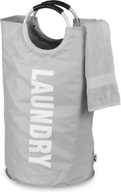 Wonair Wasmand – Wasbox - Wastas - Laundry Wasmand - Opvouwbaar – 81L – Lichtgrijs