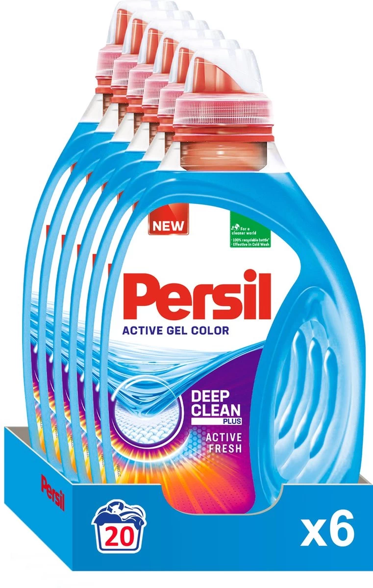 Persil® Persil Active Gel Color - Vloeibaar Wasmiddel - Voordeelverpakking - 6 X 20 Wasbeurten 10 Persil® Persil Active Gel Color - Vloeibaar Wasmiddel - Voordeelverpakking - 6 X 20 Wasbeurten - Afbeelding 8