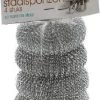 Staalsponzen 4 Delig - Pannenspons - Schuurspons - Roestvrij Staal (RVS) - Staalspons - 4 Stuks -Schoonmaakartikelen Winkel 770x1200