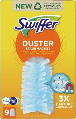 Swiffer Duster Trap & Lock-navullingen Met Een Geur Van Ambi Pur 9 Stuks