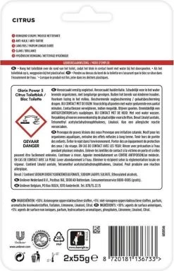 Glorix Power 5 Toiletblokken - Citroen - 7 X 2 Stuks - Voordeelverpakking 24 Glorix Power 5 Toiletblokken - Citroen - 7 X 2 Stuks - Voordeelverpakking -Schoonmaakartikelen Winkel 774x1200 2