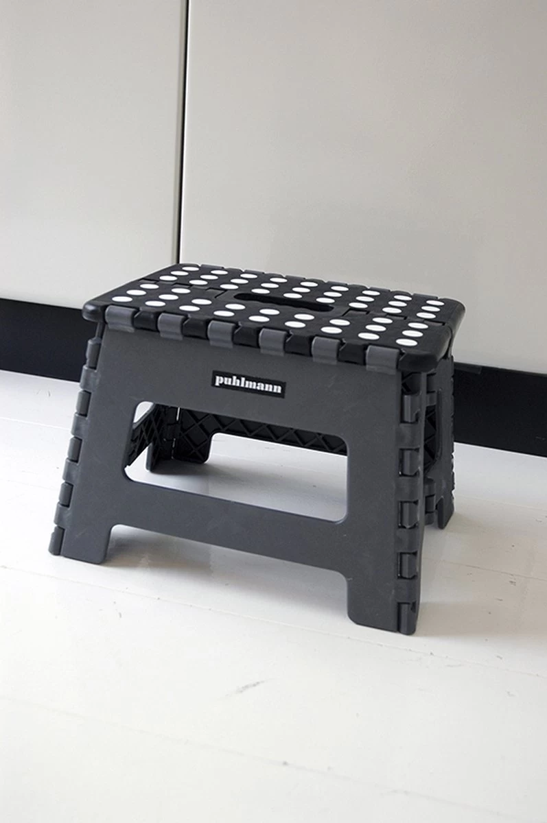PUHLMANN - Inklapbare Kruk, JAMES, Plastic, Grijs, 22 Cm Hoog, Max 100 Kilo 8 PUHLMANN - Inklapbare Kruk, JAMES, Plastic, Grijs, 22 Cm Hoog, Max 100 Kilo - Afbeelding 6