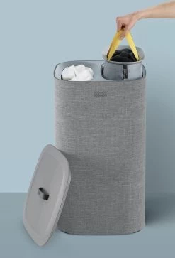 Tota Wasmand, 60 L, 2 Compartimenten, Grijs - Joseph Joseph 24 Tota Wasmand, 60 L, 2 Compartimenten, Grijs - Joseph Joseph -Schoonmaakartikelen Winkel 816x1200