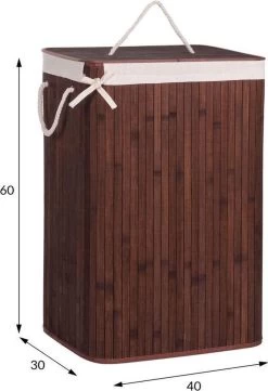 Springos Wasmand | Met Deksel | Opvouwbaar | 72 Liter | Met Uitneembare Waszak | Wasmand | Bruin -Schoonmaakartikelen Winkel 820x1200 1