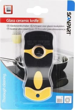 Scanpart Kookplaat Schraper - Schraapijzer - Radeermes - Voor Alle Glazen Kookplaten - Zoals Keramische Inductie En Halogeen Kookplaten - Kunststof - Vervangbaar Mesje - Krasvrij -Schoonmaakartikelen Winkel 824x1200 1