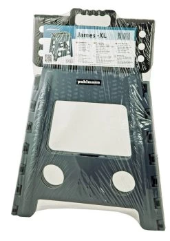 PUHLMANN - Inklapbare Kruk, JAMES, Plastic, Grijs, 40 Cm Hoog, Max 90 Kilo -Schoonmaakartikelen Winkel 850x1200 1