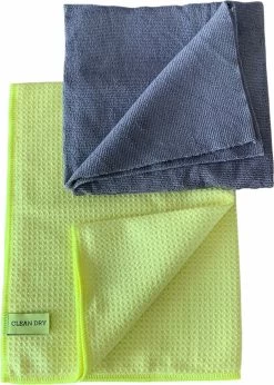 Merkloos Ramenset Raamdoeken Microvezel Glasdoeken Droogdoek Ramen Clean Dry Geel/Grijs -Schoonmaakartikelen Winkel 857x1200 1